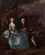 Thomas Gainsborough Portrait of Sarah Kirby and John Joshua Kirby oil painting on canvas